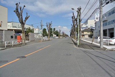 北側前面道路　新狭山公園通り