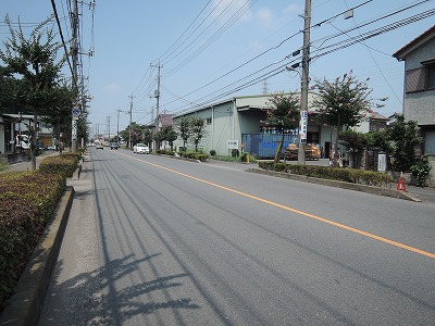 前面道路　泉ケ通り